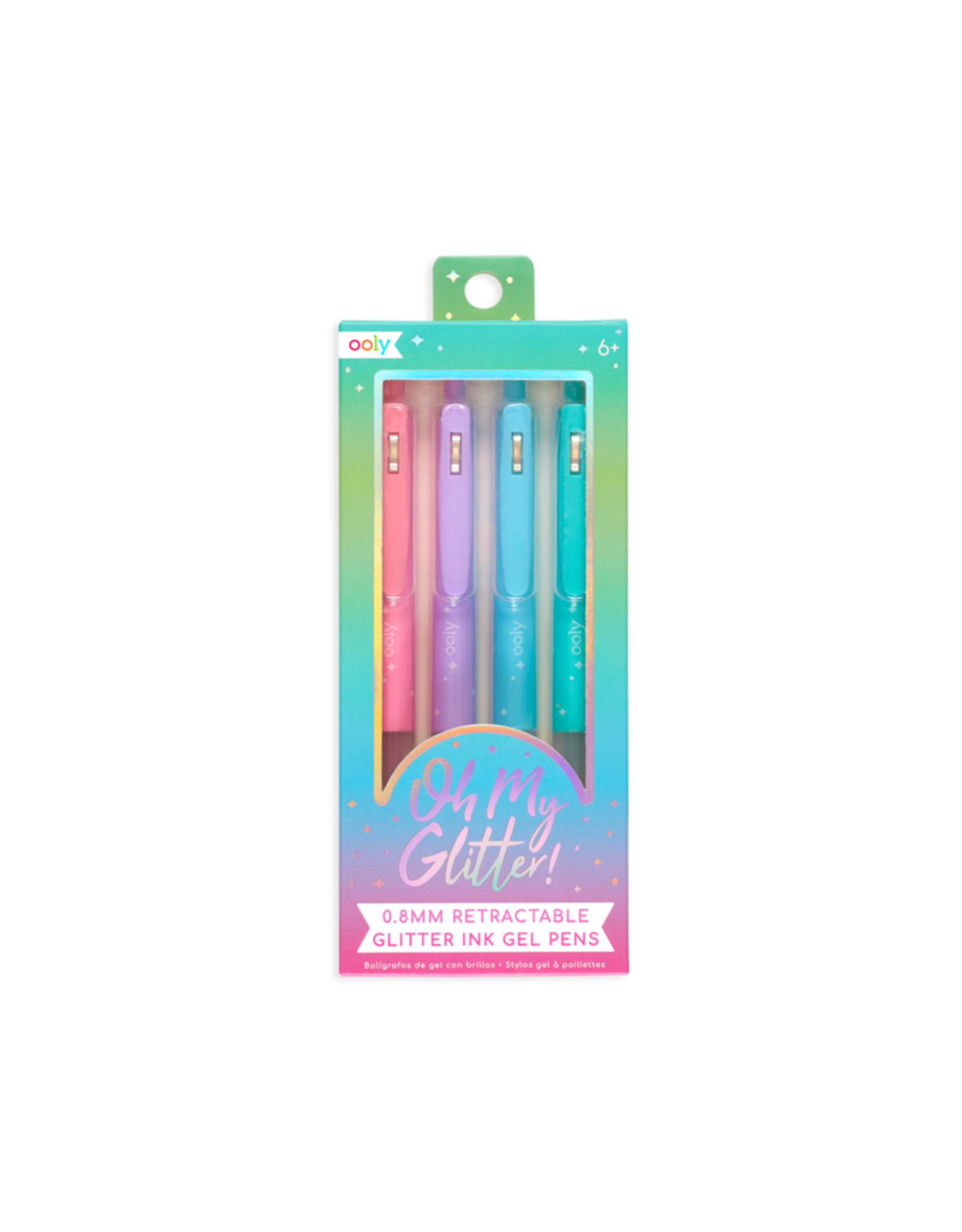 Ooly Oh My Glitter! Retractable Gel Pens - Set of 4