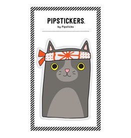 Pipsticks Big Puffy Ninja Cat Sticker