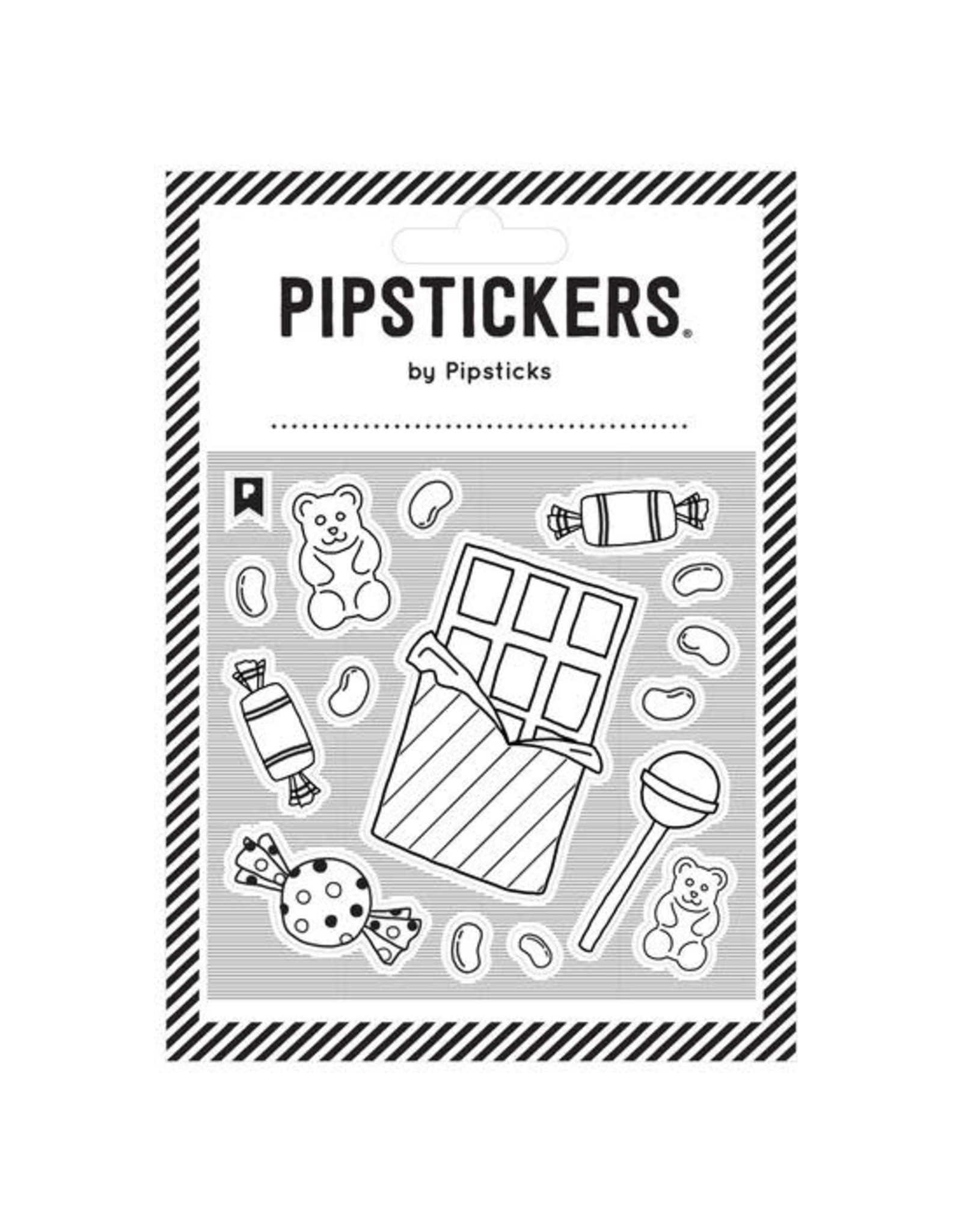 Pipsticks Color-in Candy Stickers