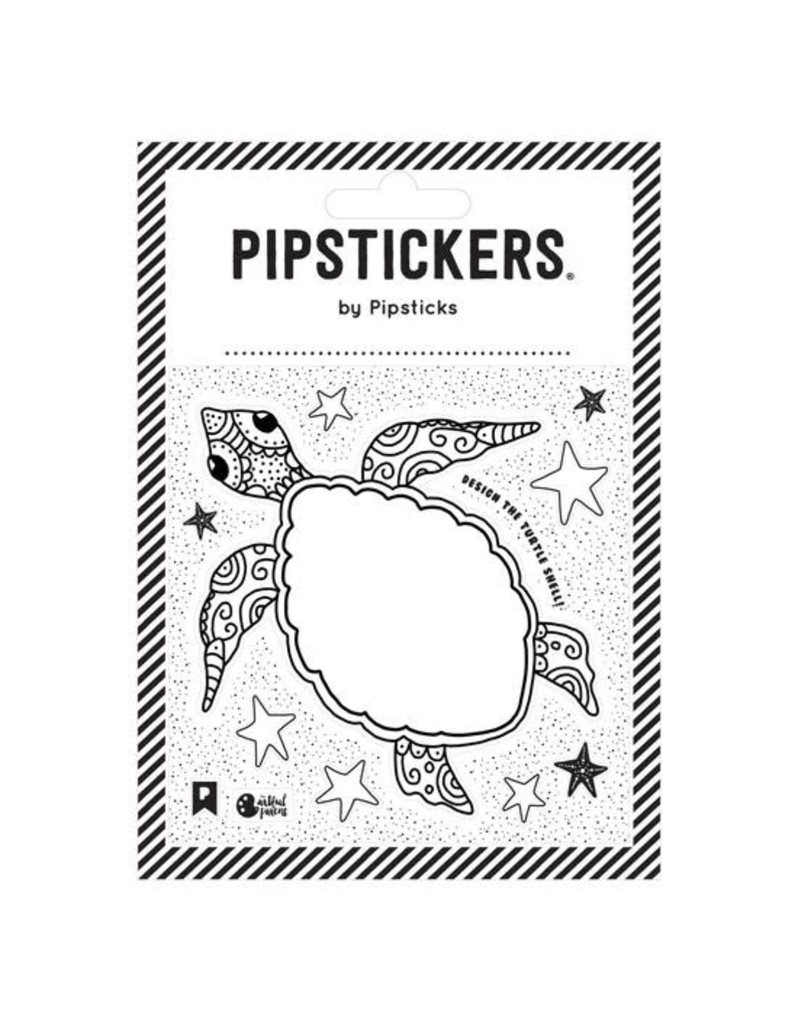 Pipsticks Color-in Sea Turtle by The Artful Parent Stickers