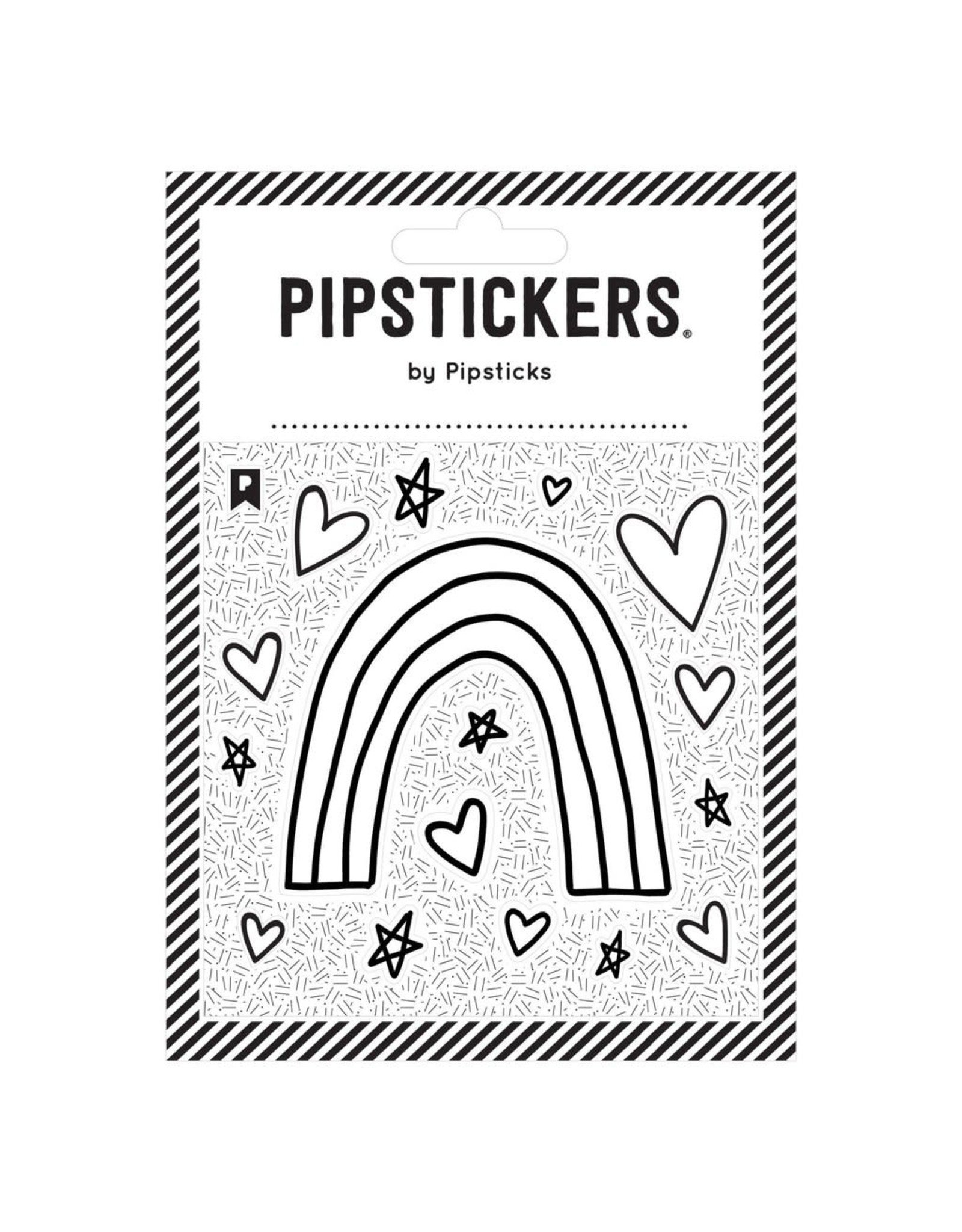 Pipsticks Color-in Rainbow Stickers