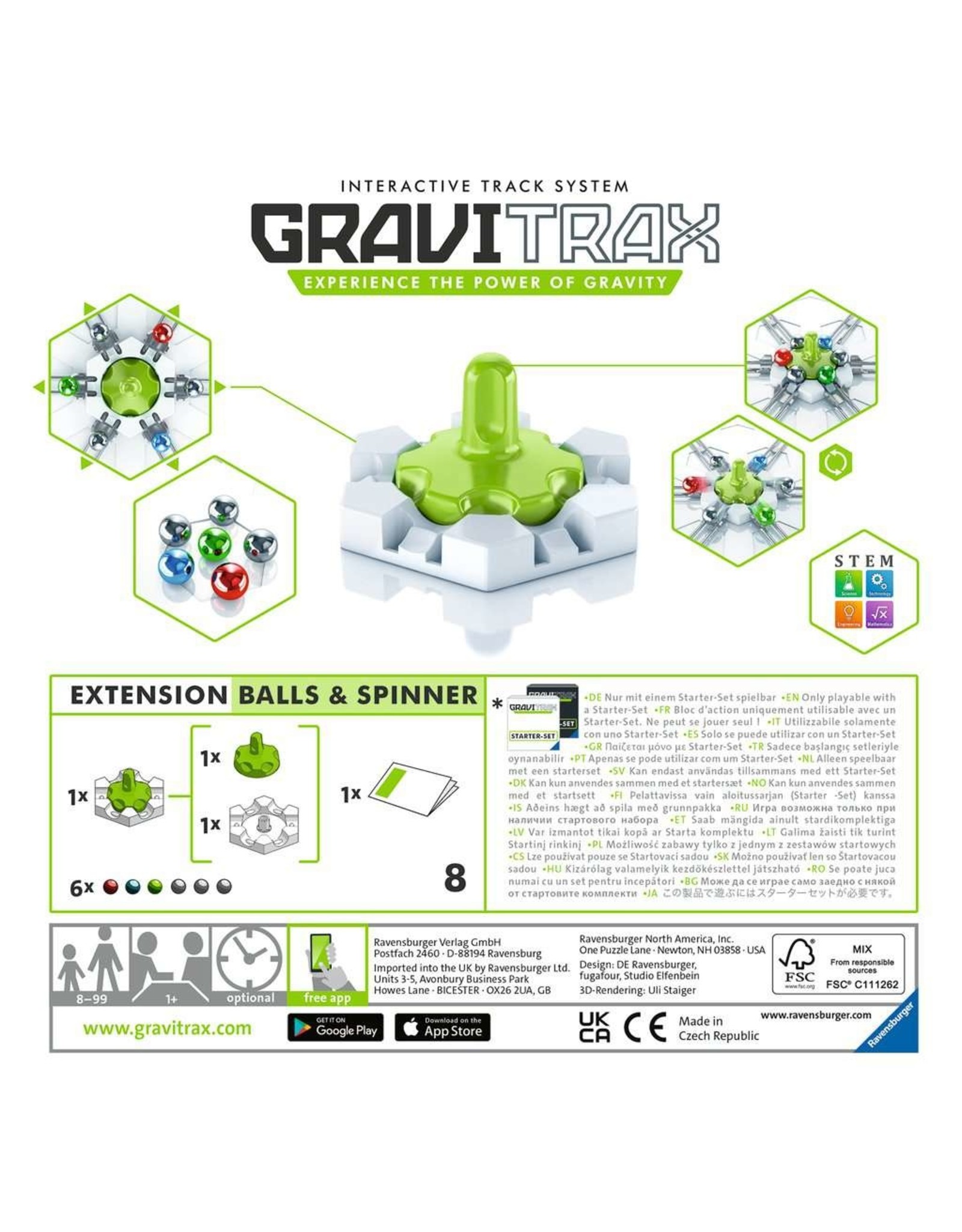 Ravensburger GraviTrax Extension: Balls & Spinner