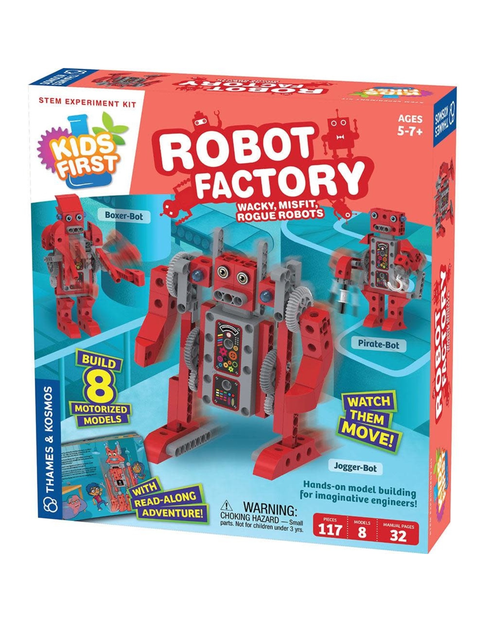 Thames & Kosmos Kids First Robot Factory: Wacky, Misfit, Rogue Robots