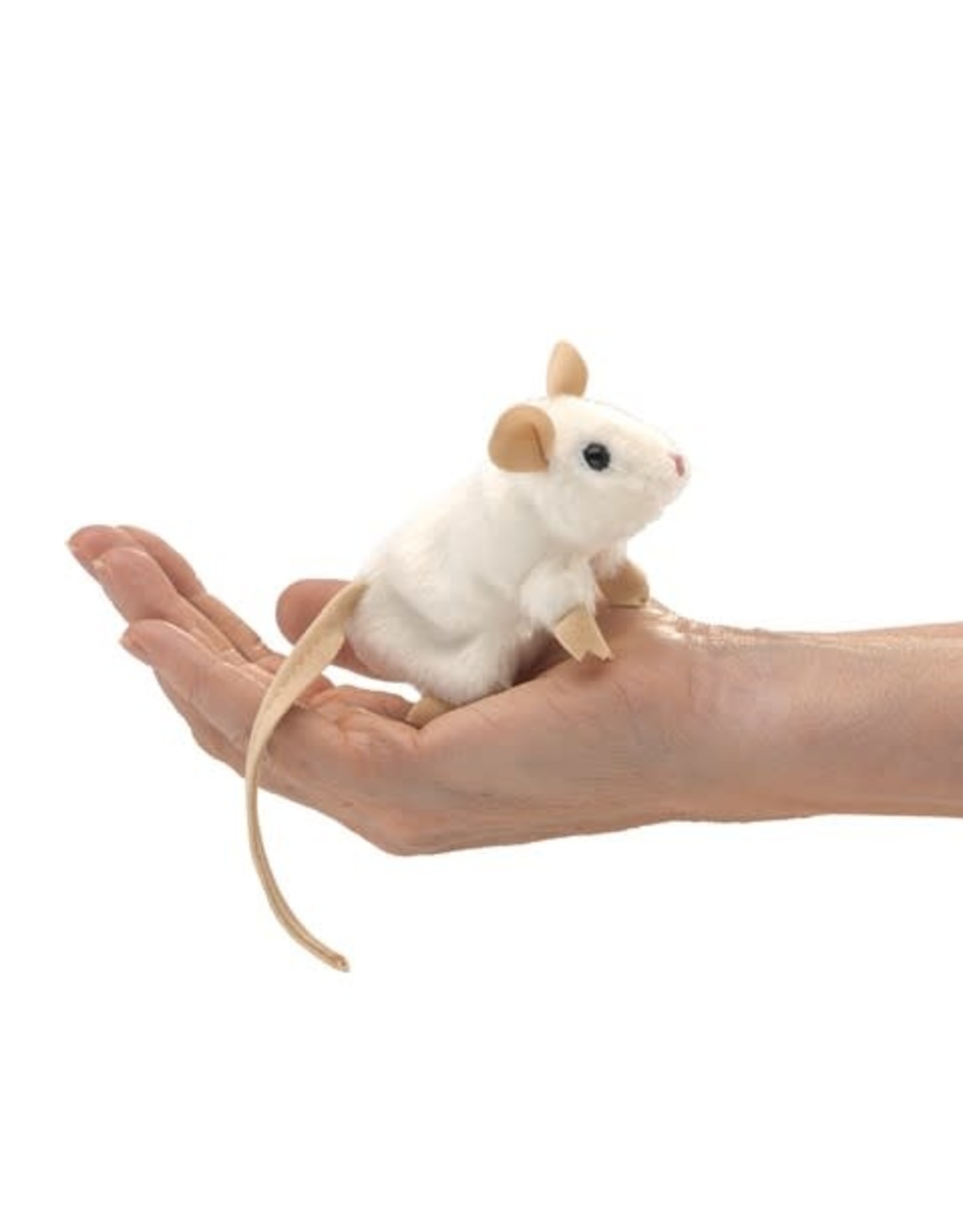 Folkmanis Folkmanis Mini White Mouse Finger Puppet