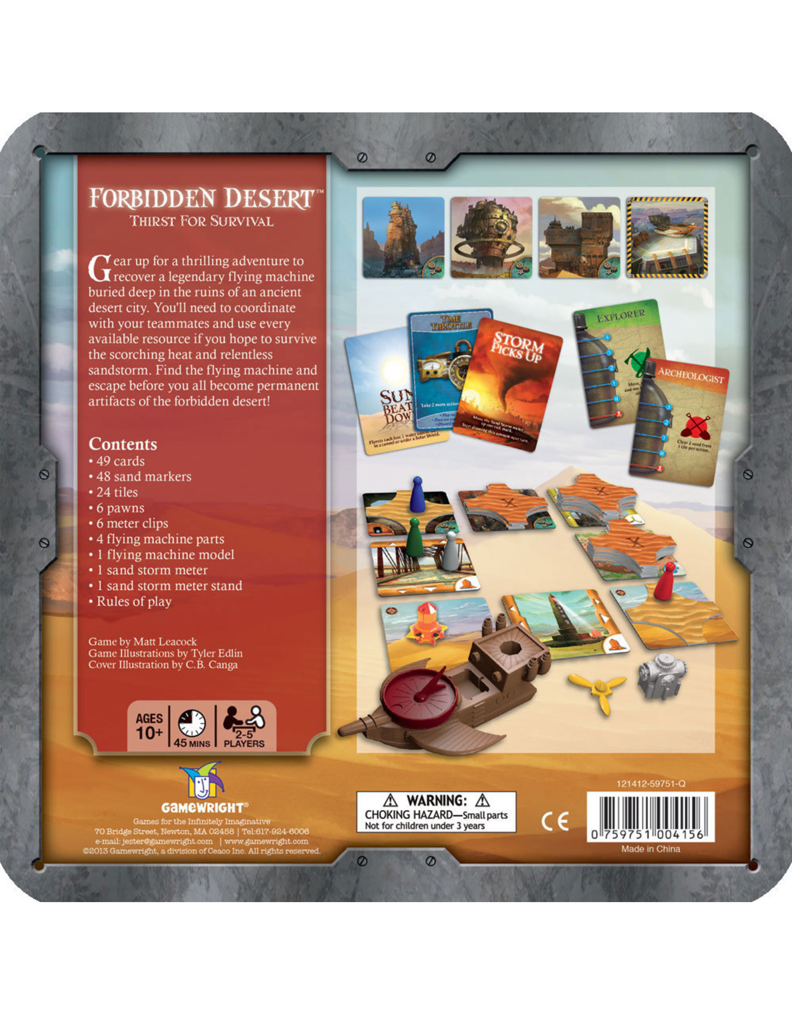 Gamewright Forbidden Desert Game