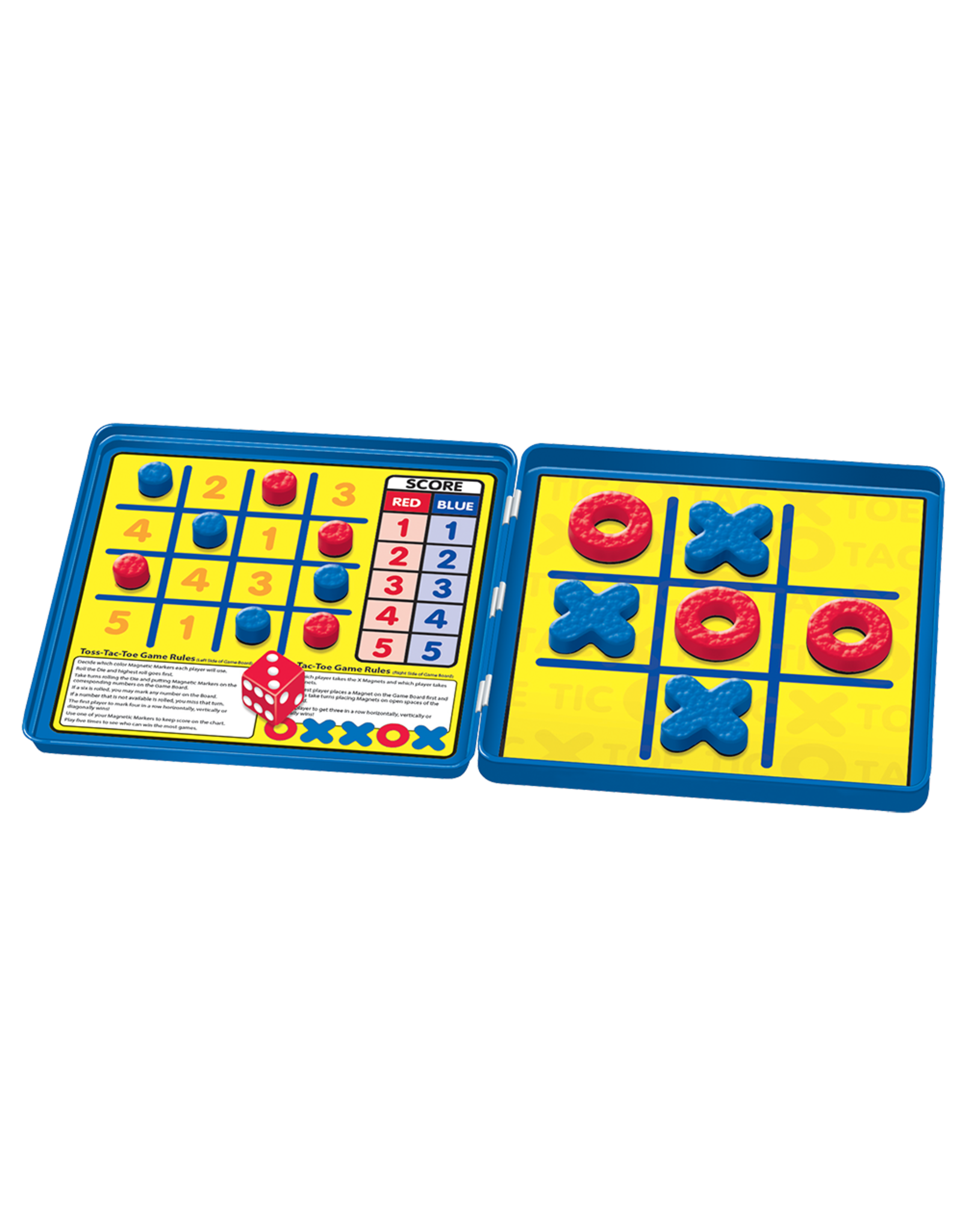 Play Monster Tic-Tac-Toe Game Magnetic Tin
