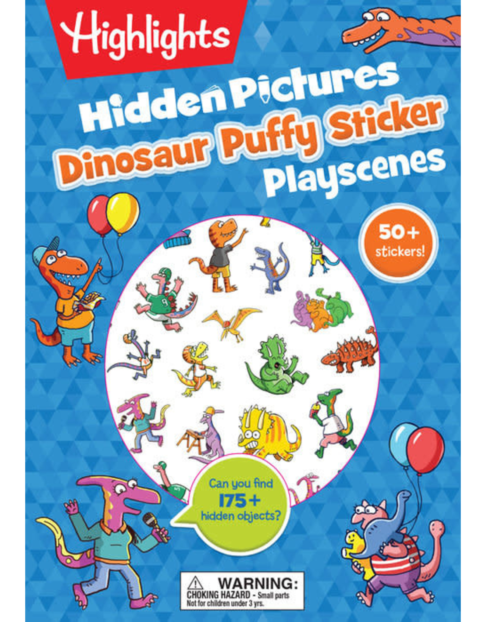 Highlights Hidden Pictures Dinosaur Puffy Sticker Playscenes