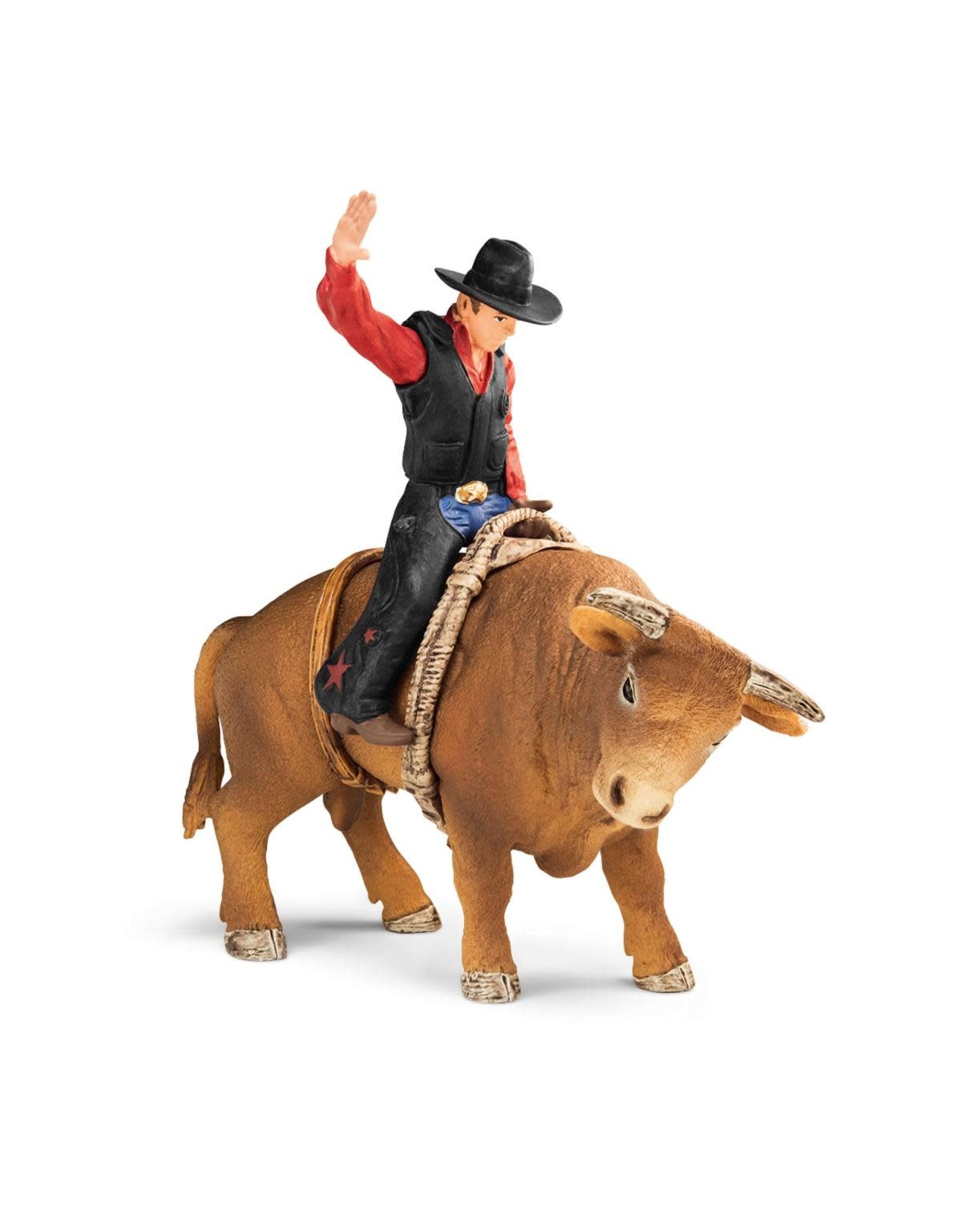 Schleich Cowboy with Bull