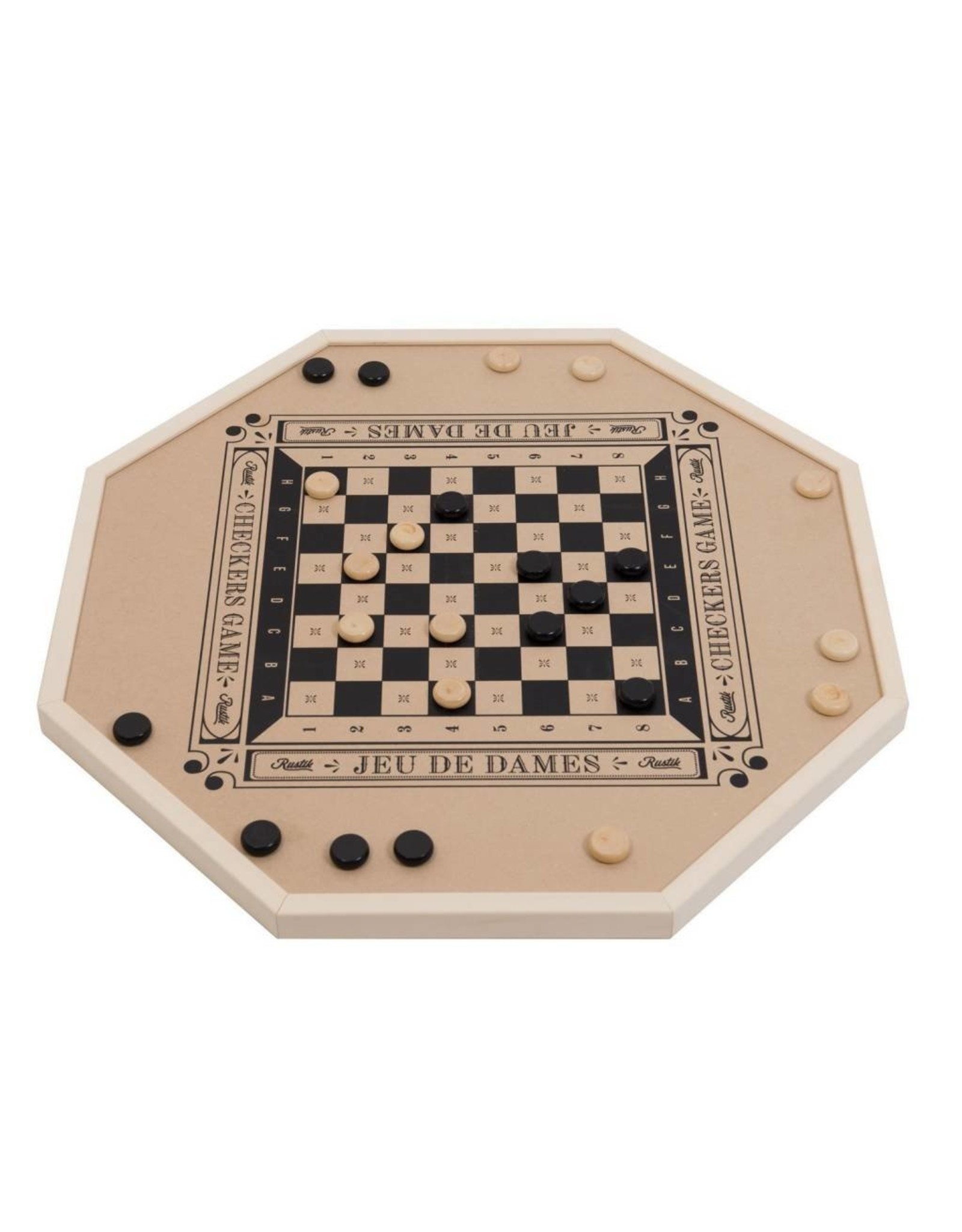 Rustik Rustik Crokinole 2 in 1 Board