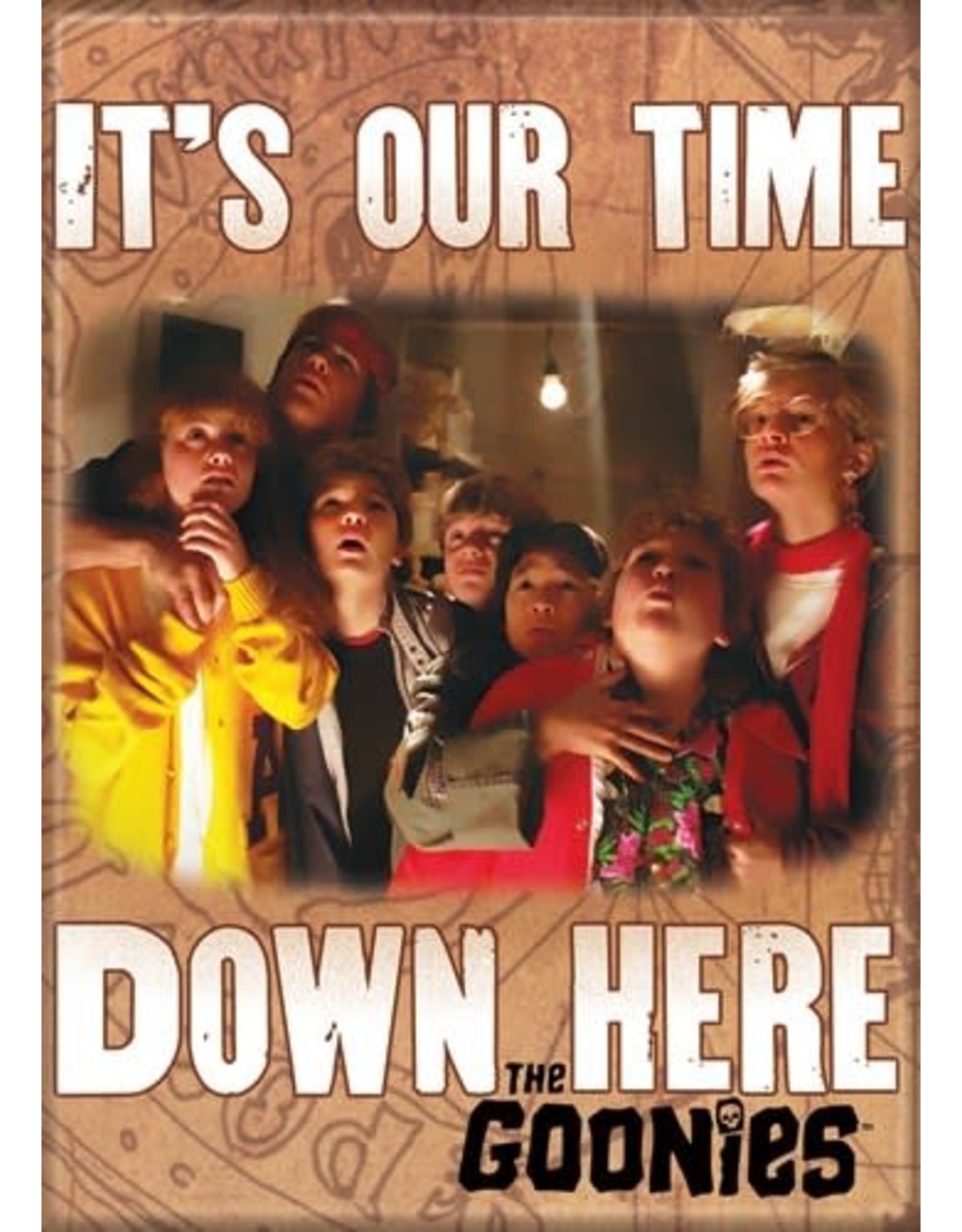 Goonies It's Our Time Down Here Flat Magnet