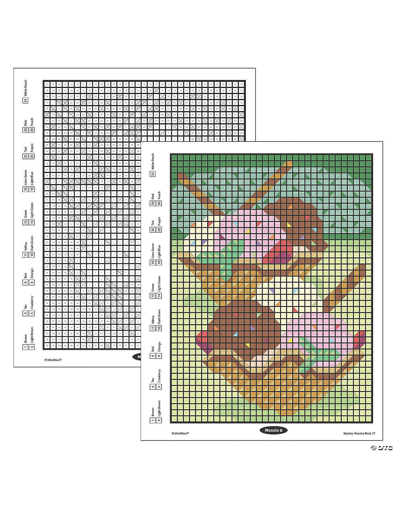 Mindware Mystery Mosaics Color By Number: Book 17