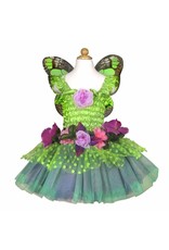 Great Pretenders Green Fairy Blooms Deluxe Dress & Wings, Size 3/4