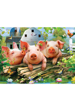 Master Pieces Green Acres - Three 'Lil Pigs 300 pc EZGrip Puzzle