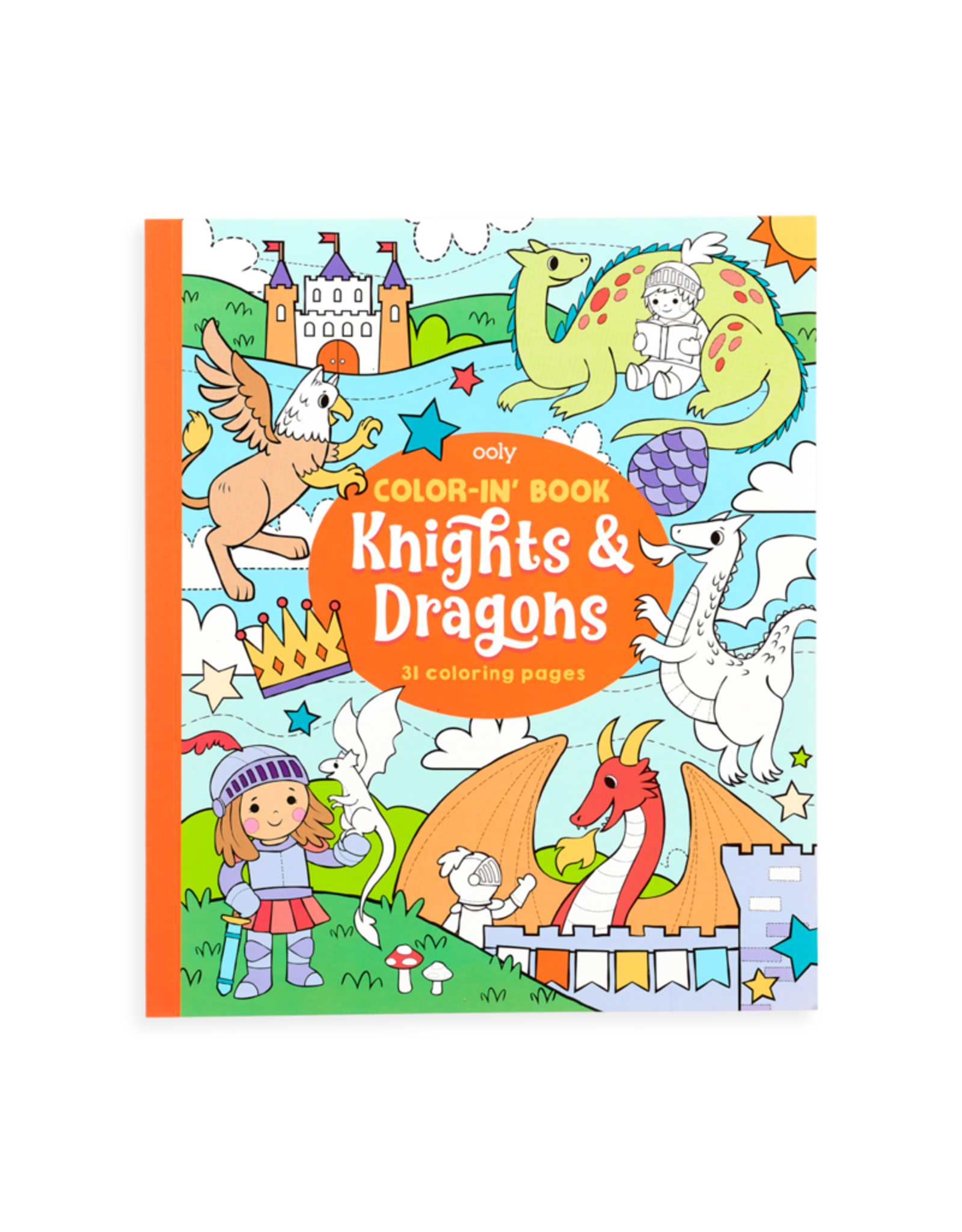 Ooly Coloring Book - Knights & Dragons