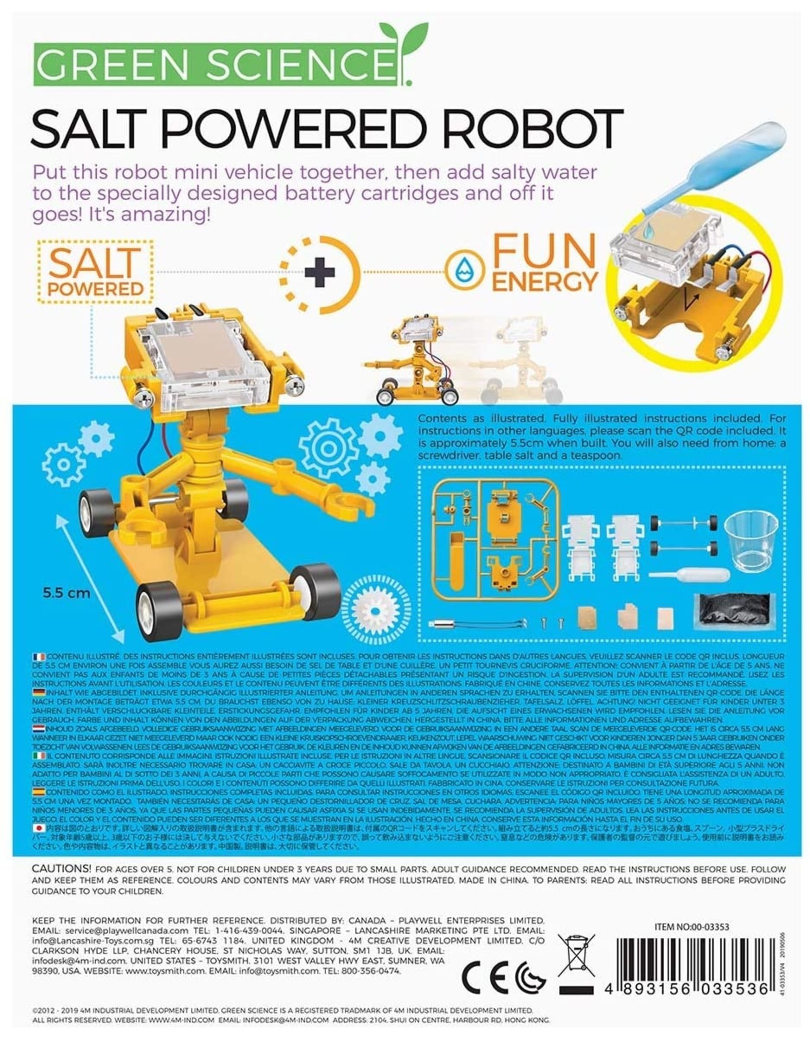 4M Salt Water Powered Robot