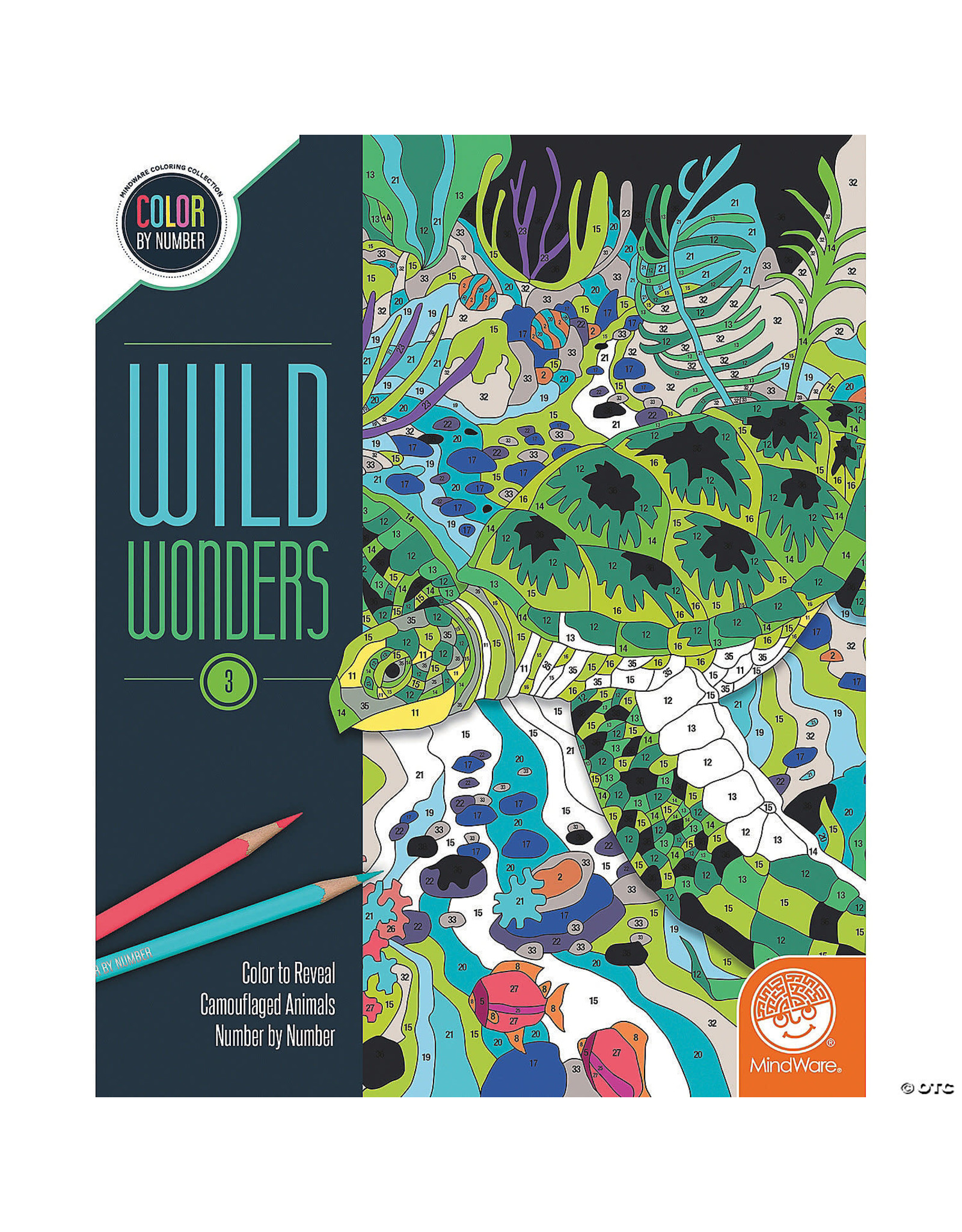 Mindware Wild Wonders Color by Number: Book 3