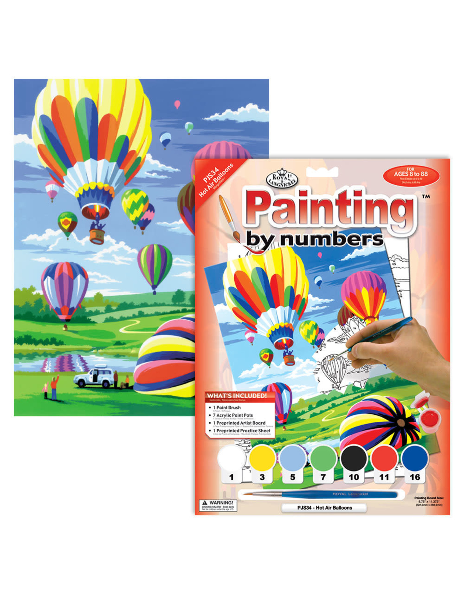 Royal & Langnickel Paint by Number: Hot Air Balloons