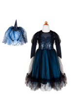 Great Pretenders Luna The Midnight Witch Dress & Headband, Size 5/6 (Discontinued)