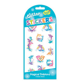 Peaceable Kingdom Magical Dolphins Glitter Stickers