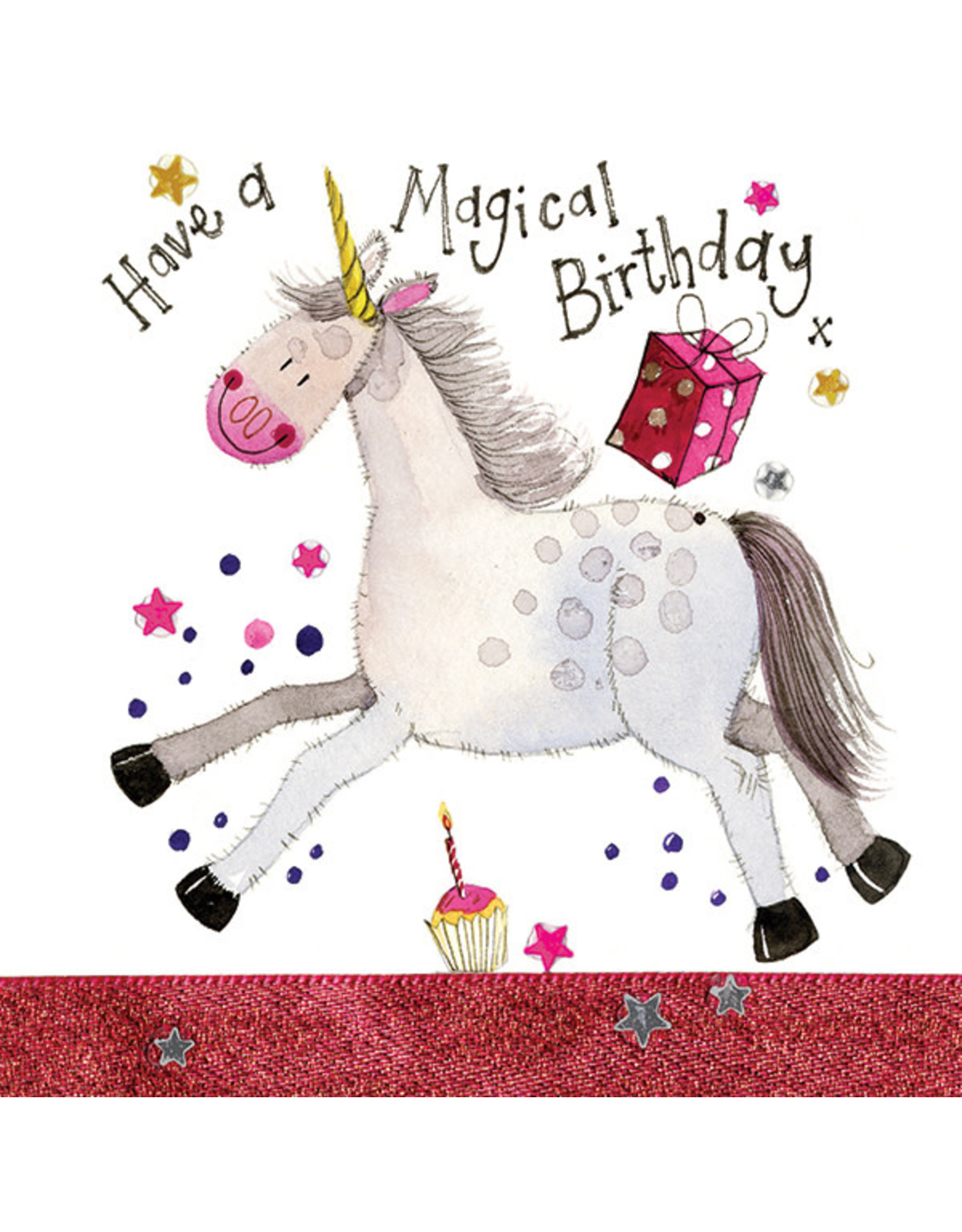Alex Clark Art Unicorn Birthday Card