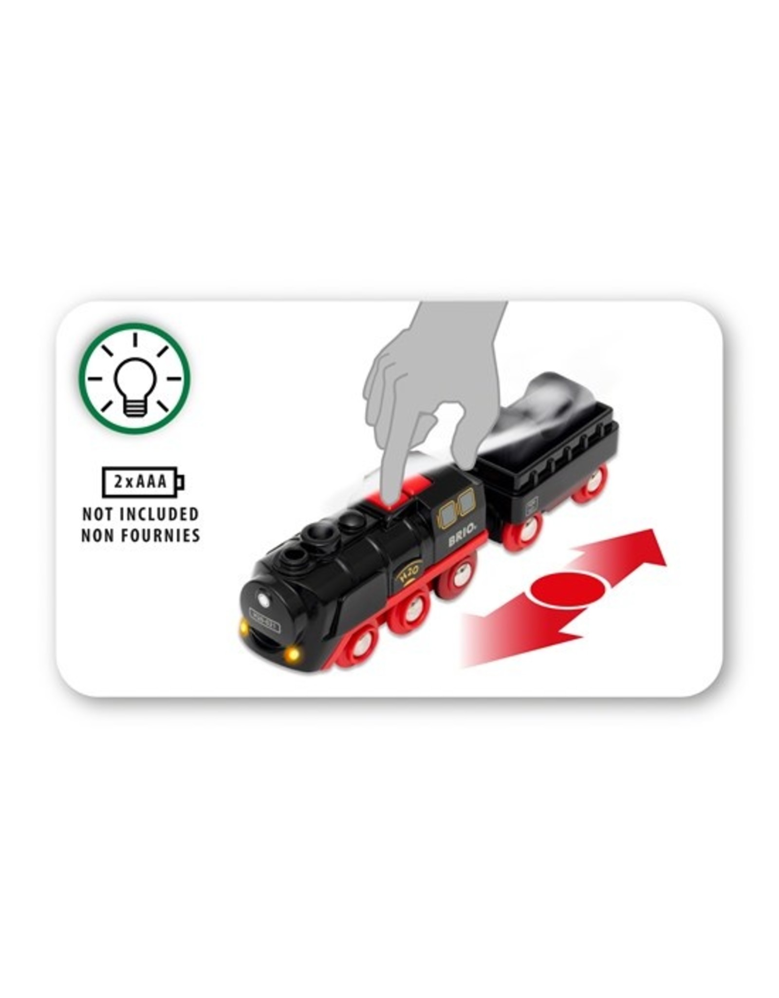 Brio BRIO Battery-Operated Steaming Train