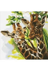 D.I.Y Crystal Art Kit Crystal Art Medium Framed Kit - Friendly Giraffes