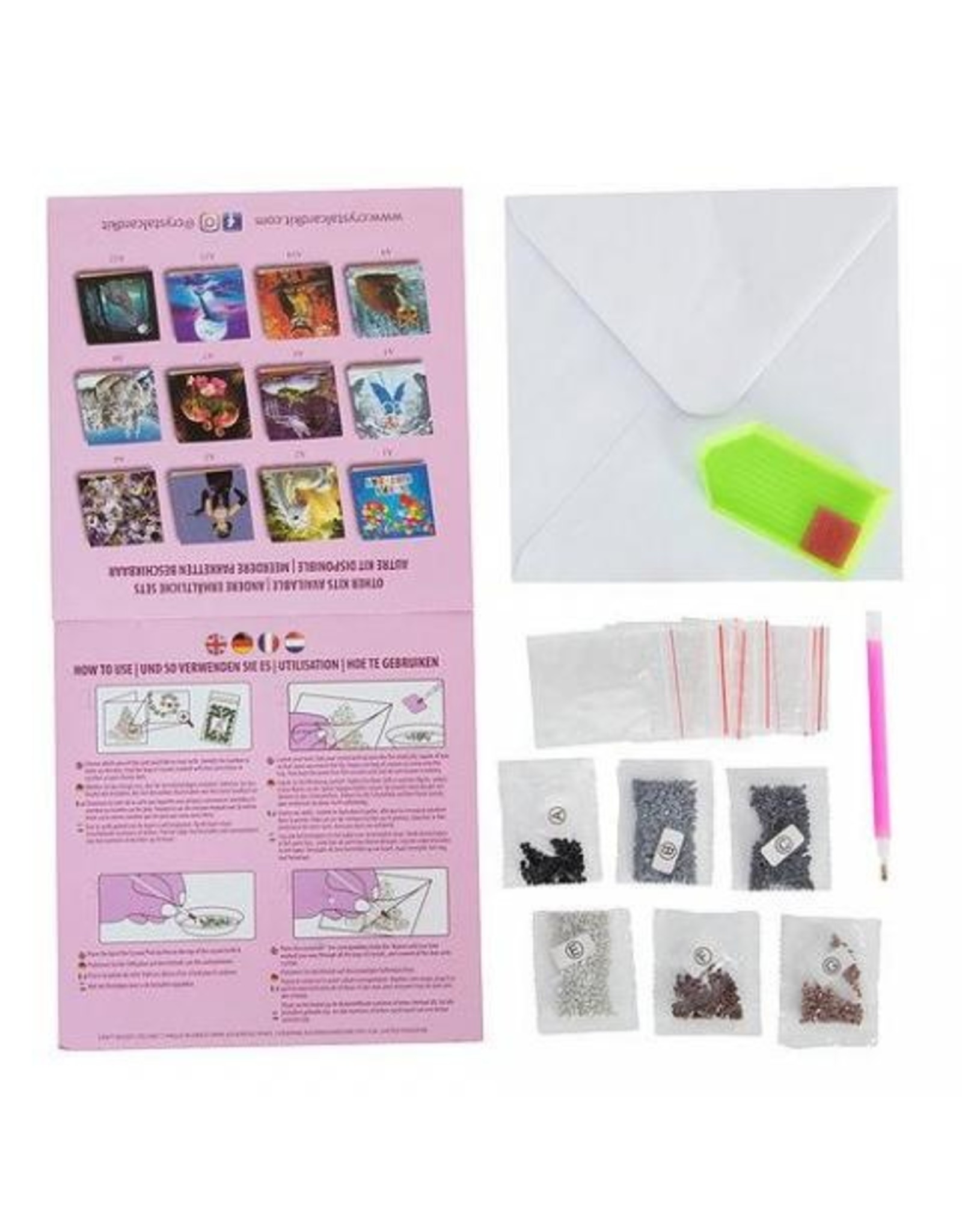 D.I.Y Crystal Art Kit Crystal Art Card Kit - Santa and Snowman