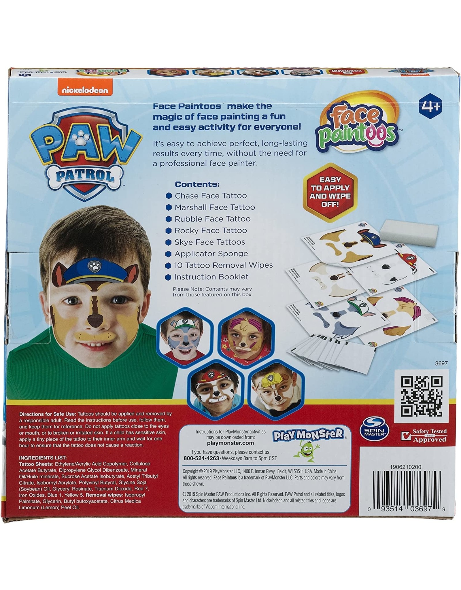 Play Monster Face Paintoos: Paw Patrol