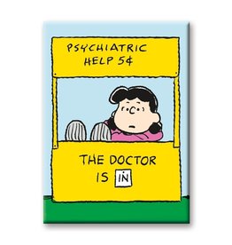 NMR Peanuts - Lucy Doctor Flat Magnet