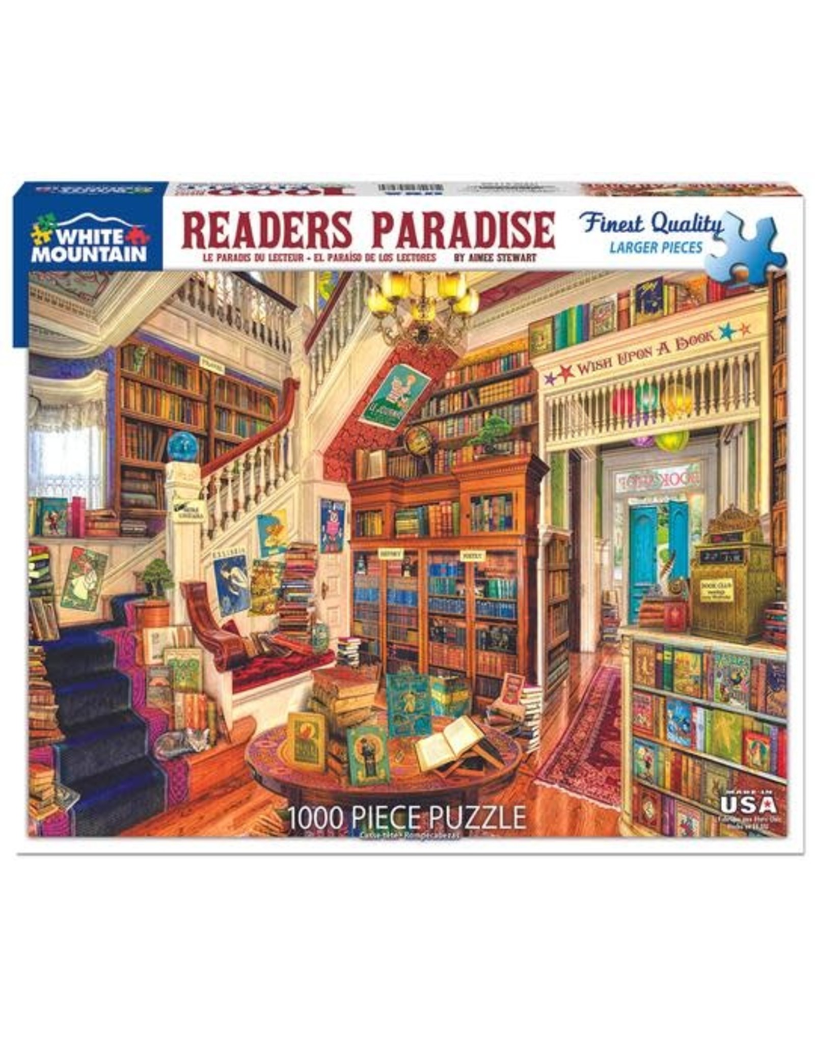 White Mountain Puzzles Reader's Paradise 1000pc