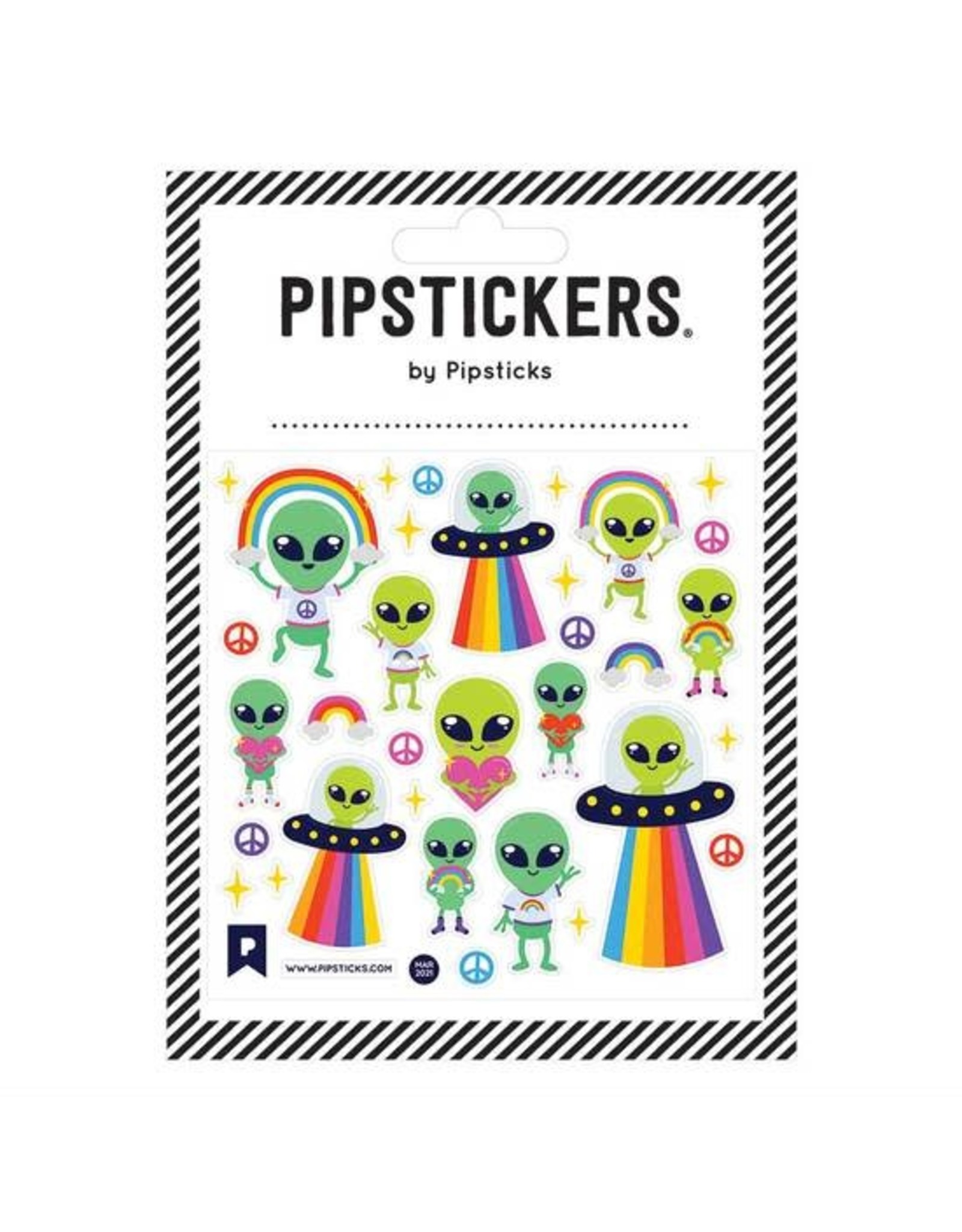 Pipsticks Little Green Men Stickers