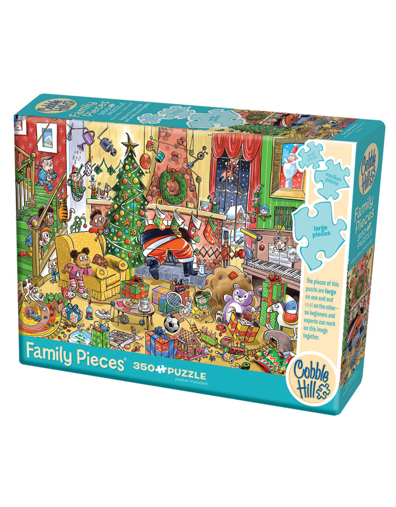 Cobble Hill Catching Santa 350 pc Family Puzzle