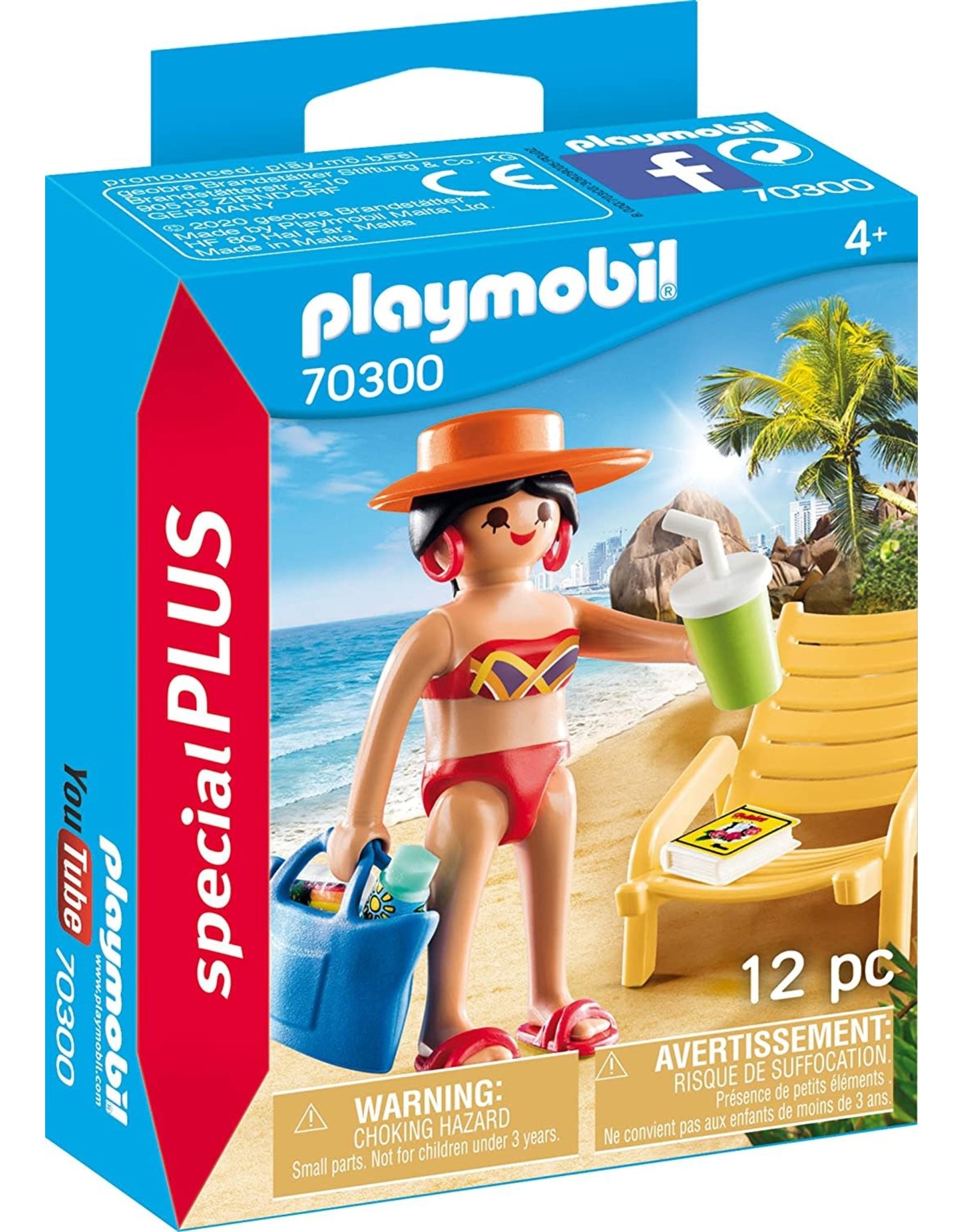 Playmobil Sunbather with Lounge Chair