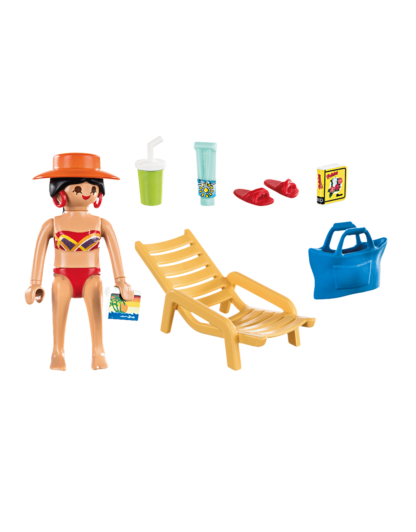 Playmobil Sunbather with Lounge Chair