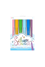 Ooly Silver Linings Outline Markers - Set of 6