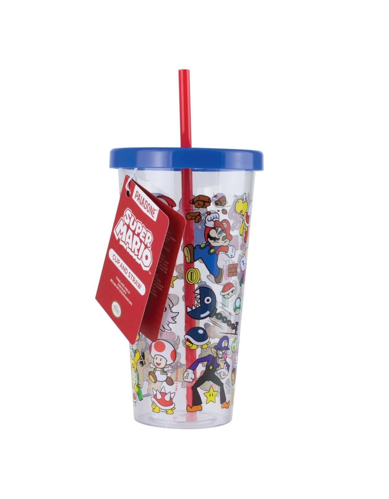 Paladone Super Mario Plastic Cup and Straw