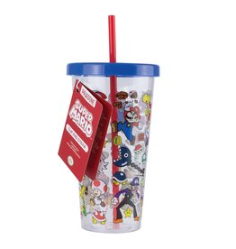 Paladone Super Mario Plastic Cup and Straw