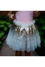Great Pretenders Gracious Gold Sequins Set (Skirt, Wings, Wand), Size 4/6