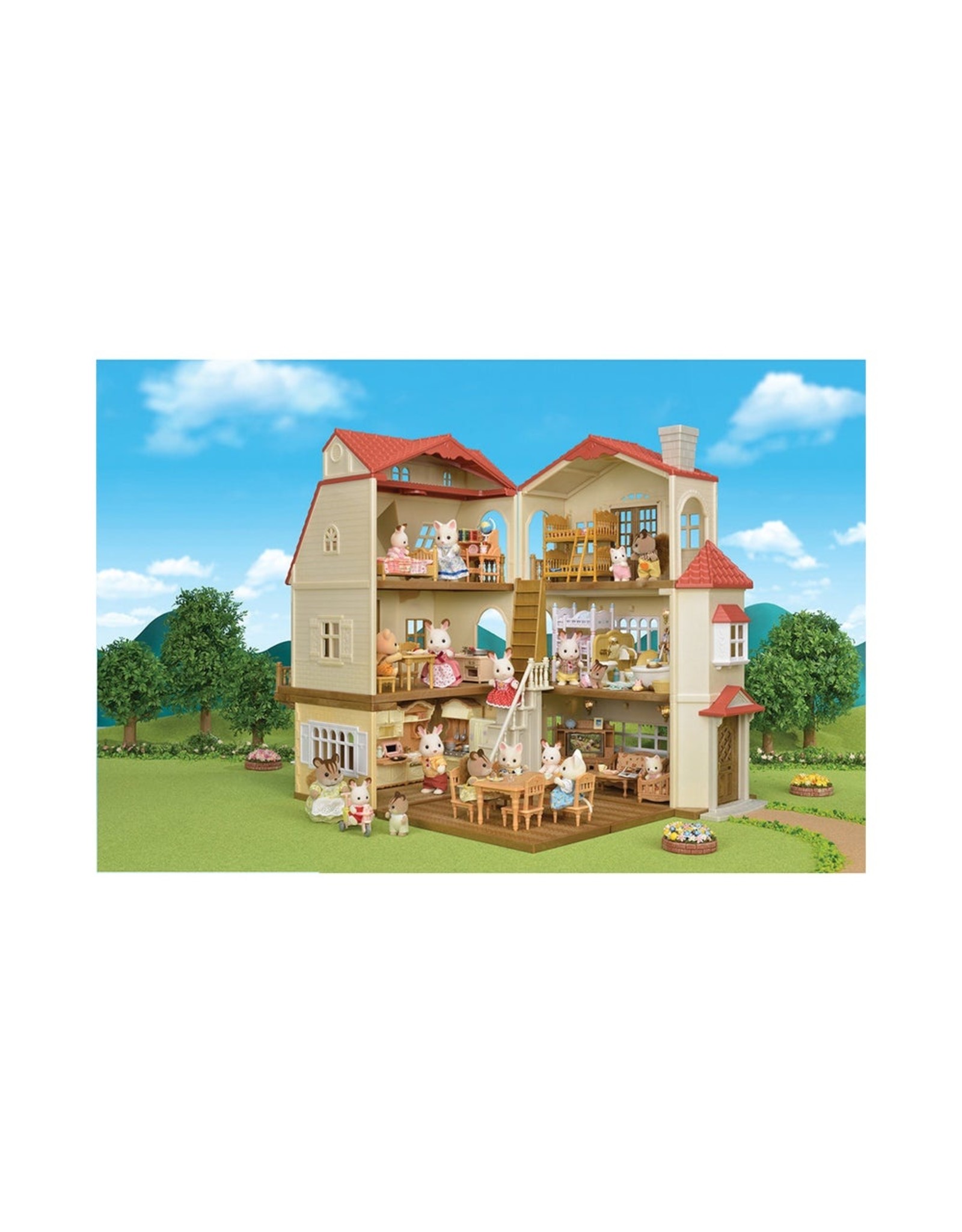Calico Critters Calico Critters Red Roof Grand Mansion Gift Set