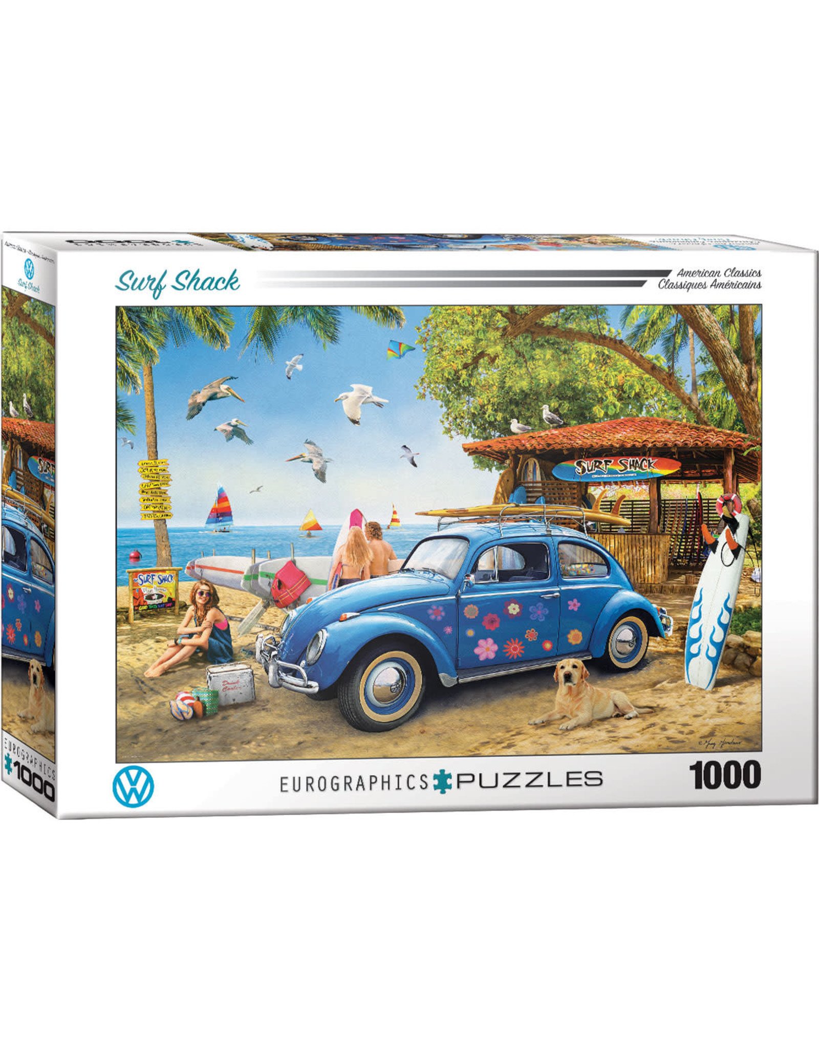 Eurographics VW Beetle Surf Shack 1000pc