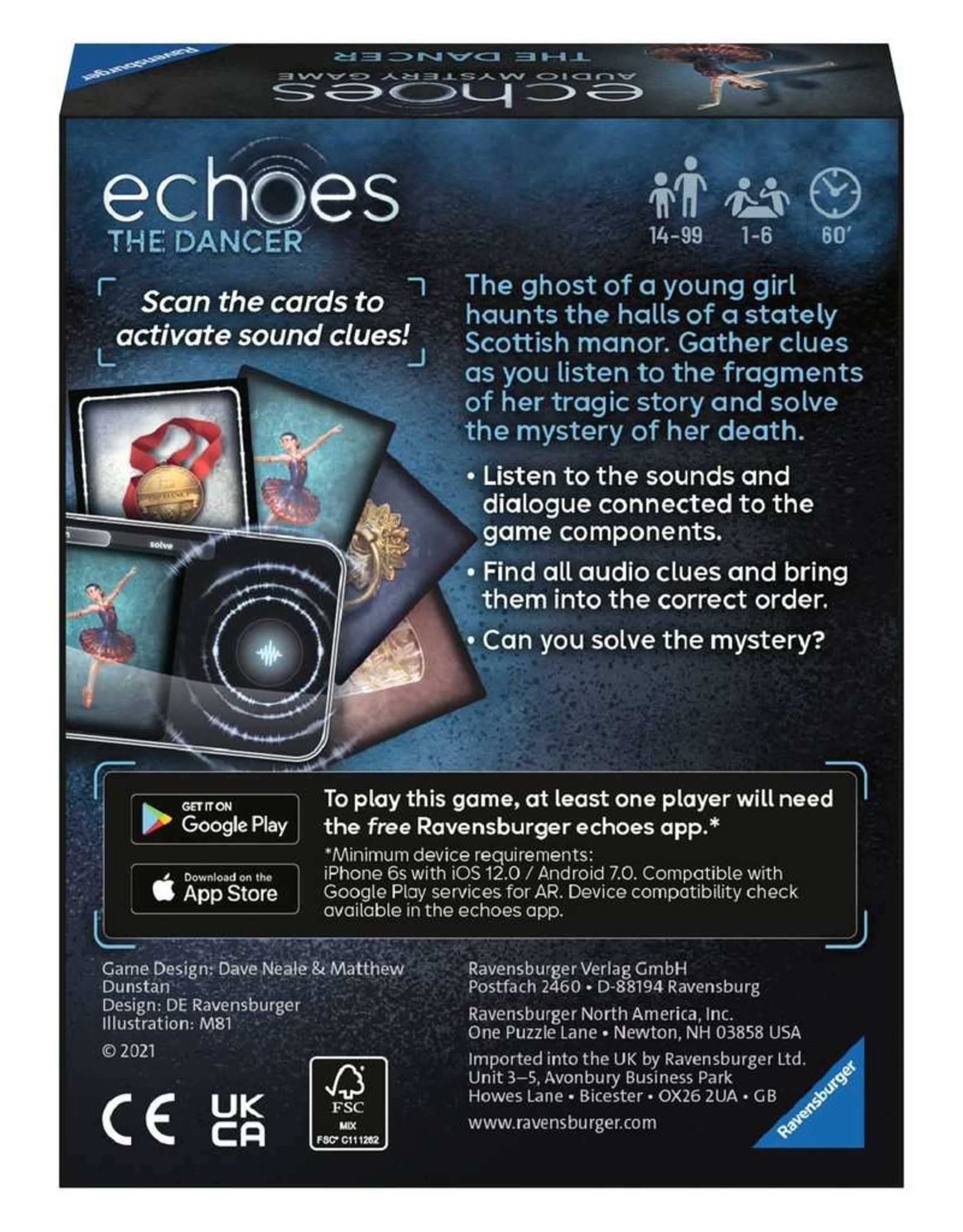 Ravensburger Echoes: The Dancer Audio Murder Mystery Game