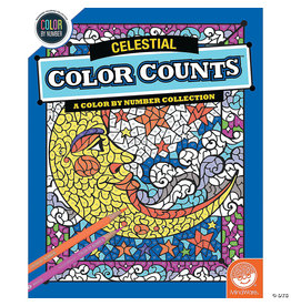 Mindware Color Counts Color By Number: Celestial