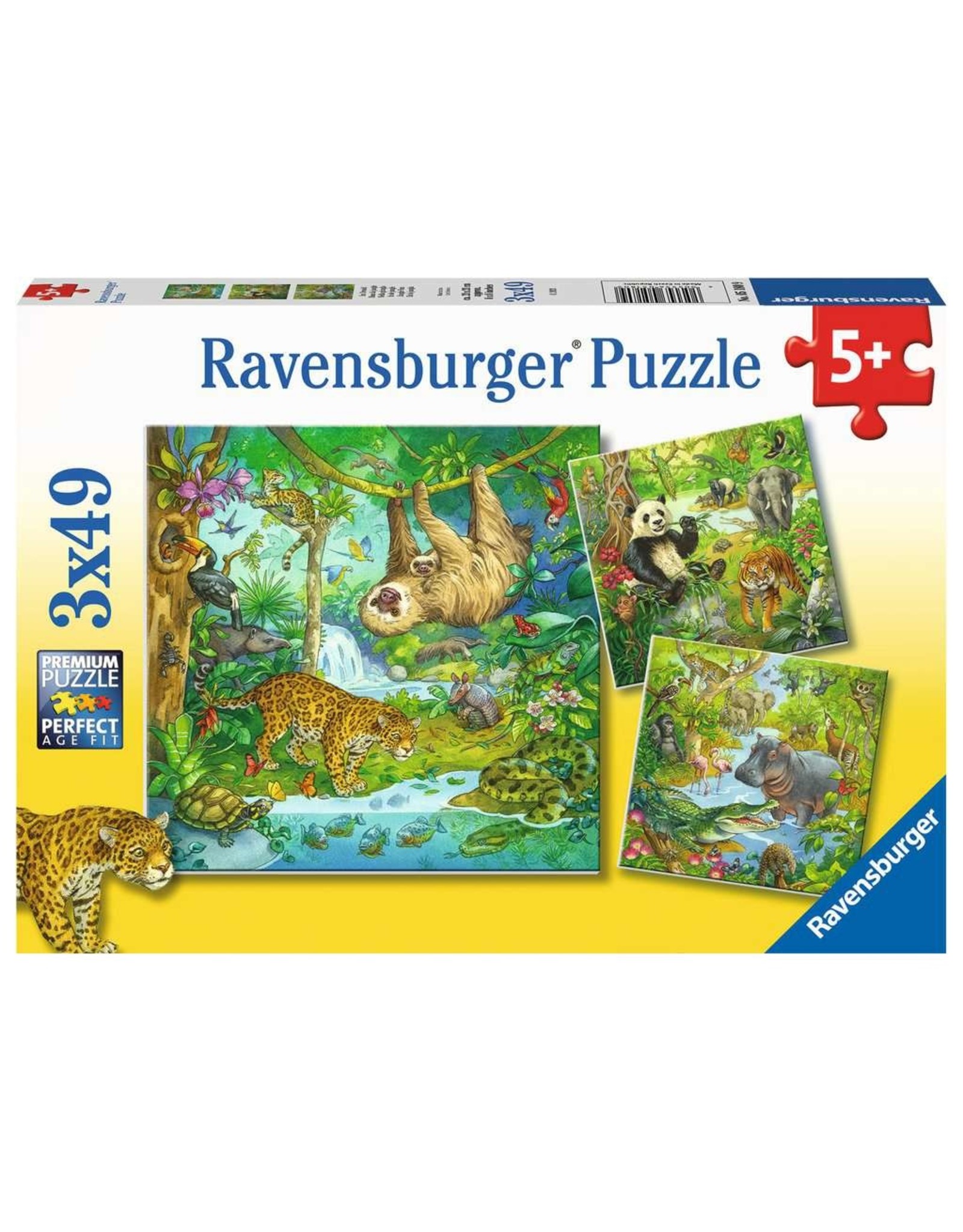 Ravensburger Jungle Fun 3x49pc (Discontinued)