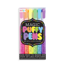 Ooly Magic Neon Puffy Pens - Set of 6