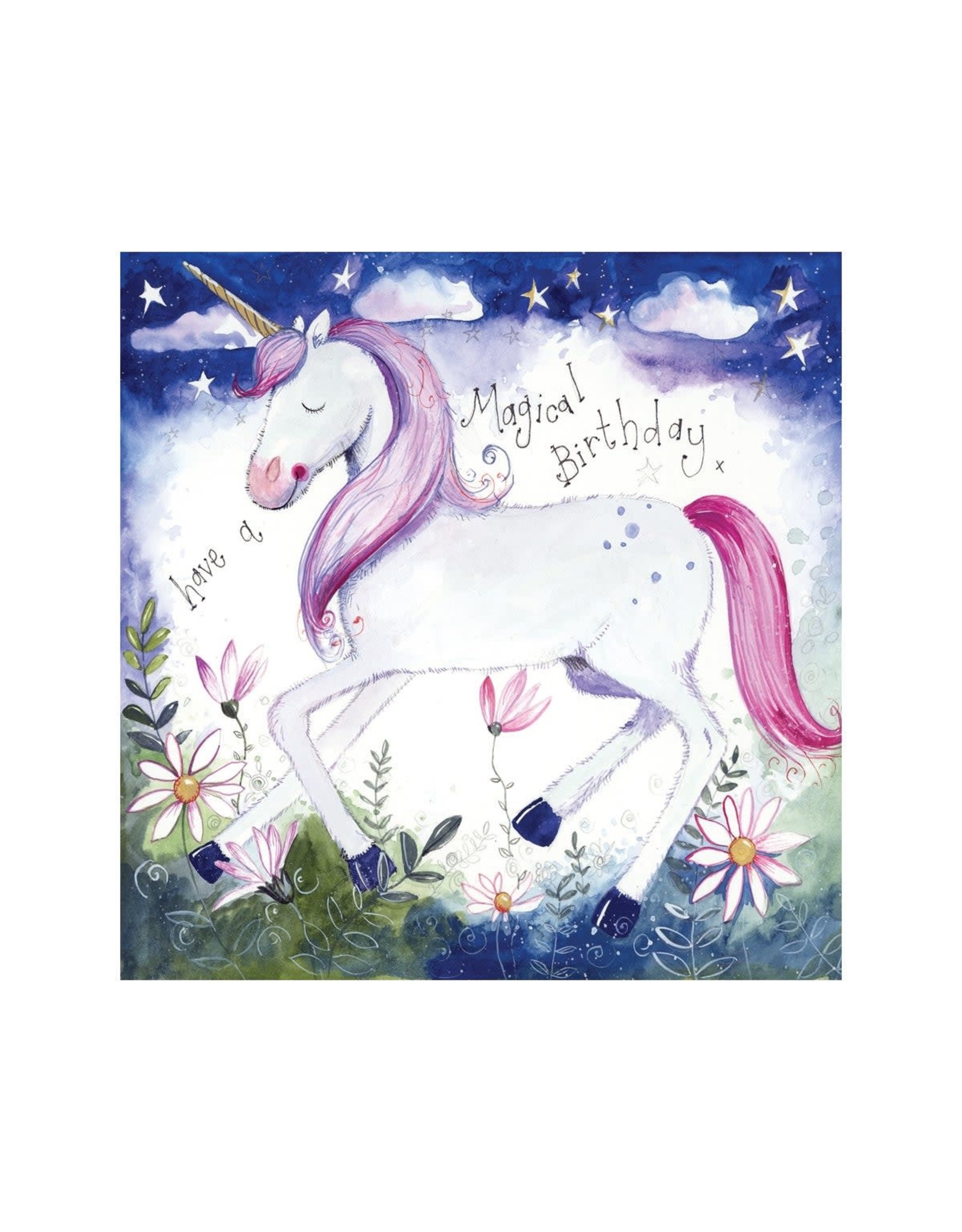 Alex Clark Art Starlight Unicorn Birthday Card