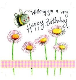 Alex Clark Art Bee & Daisy Birthday Card