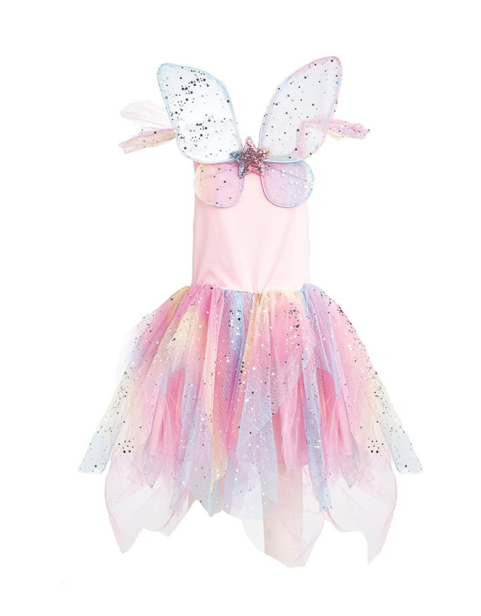 Great Pretenders Rainbow Fairy Dress & Wings, Size 5/6