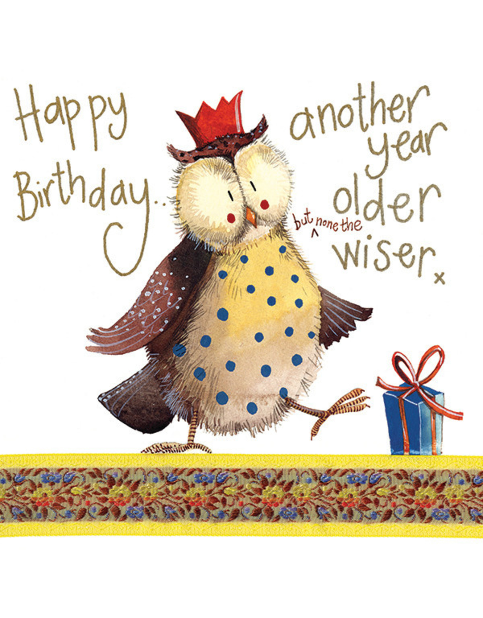 Alex Clark Art None The Wiser Birthday Card