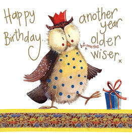 Alex Clark Art None The Wiser Birthday Card
