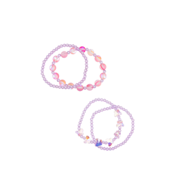 Great Pretenders Boutique Shimmer Butterfly Bracelet 2pc